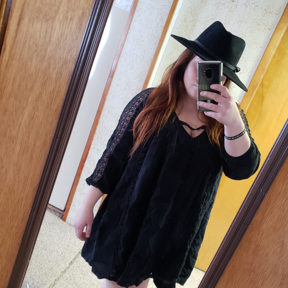 American Eagle Boho Peasant Dress